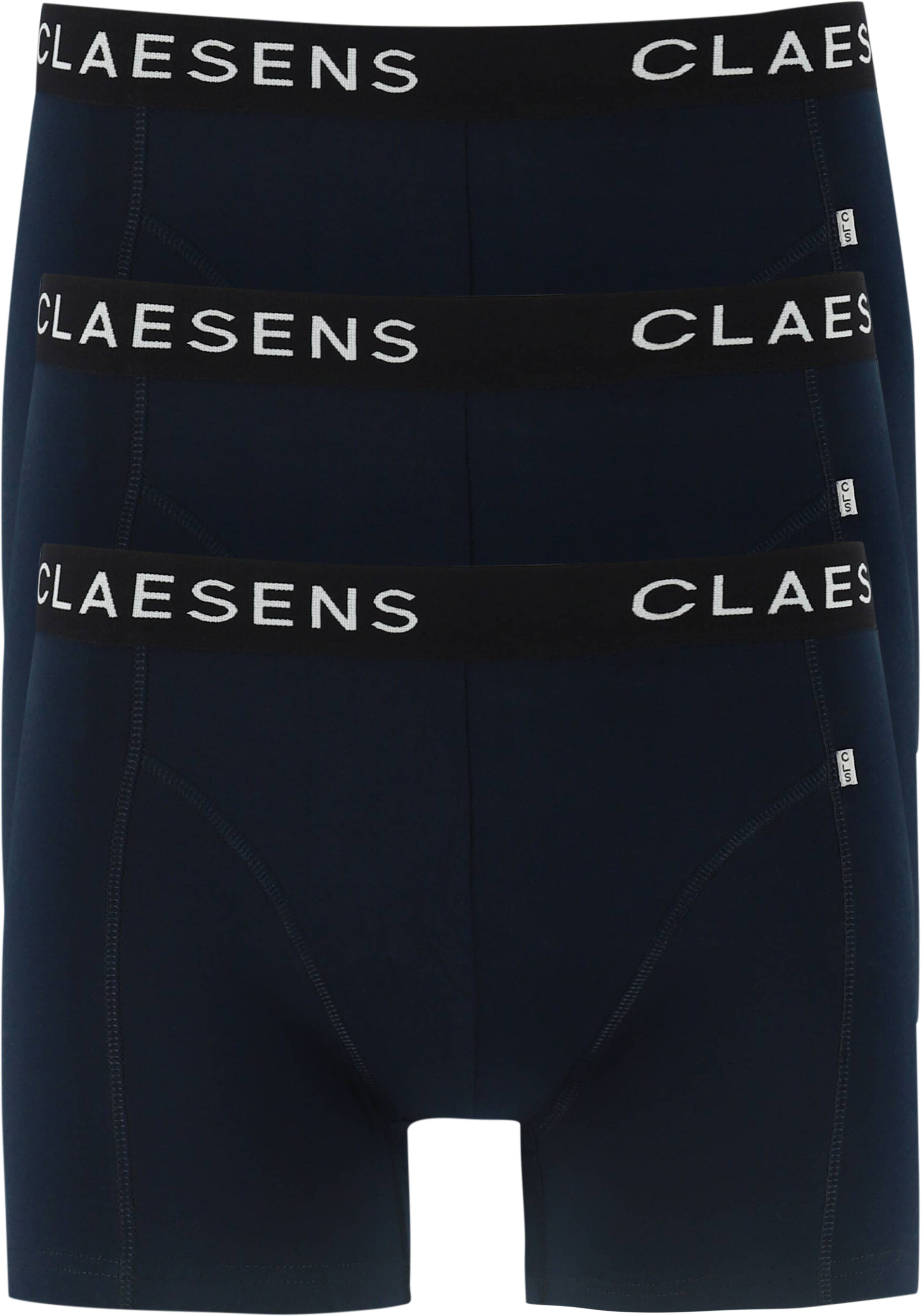 Claesen's Basics boxers (3-pack), heren boxers lang, blauw